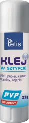 Klej w sztyfcie PVP (bezbarwny) 21 g. 12 sztuk