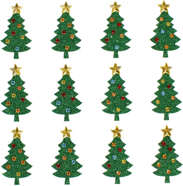 Ozdoba BN Naklejki Choinka brokat CF - tantis.pl