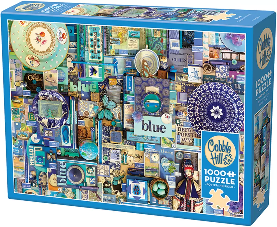 Puzzle 1000 Pomaluj mój świat na kolor...niebieski - tantis.pl