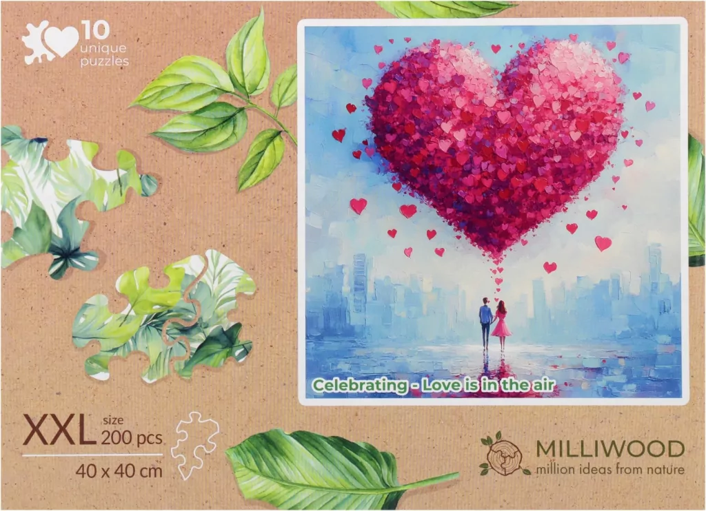Puzzle drewniane 200. Miłość wisi w powietrzu - tantis.pl