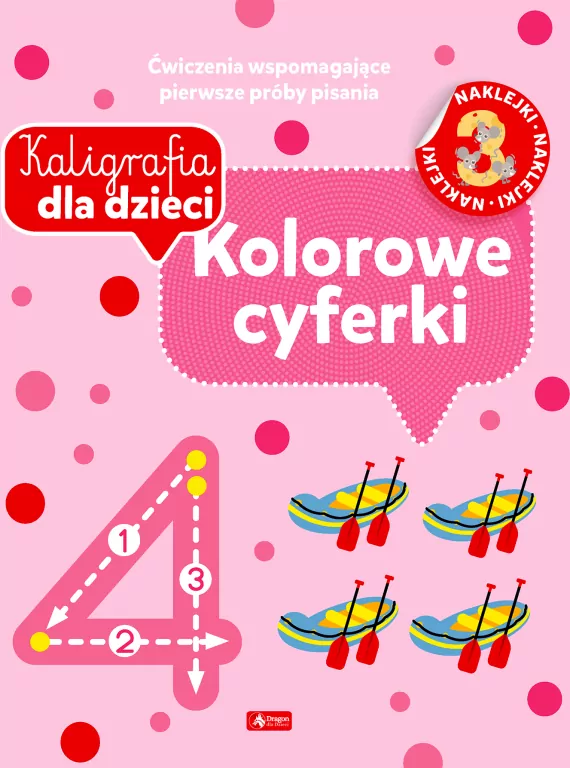 Kaligrafia dla dzieci. Kolorowe cyferki - tantis.pl