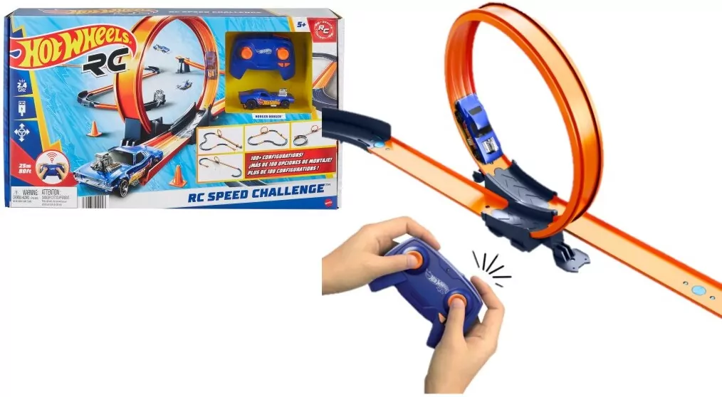 Hot Wheels R/C Wyzwanie prędkości. Zestaw torów - tantis.pl