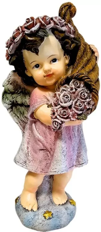 Figurka Anioł kwiaty 17cm - tantis.pl