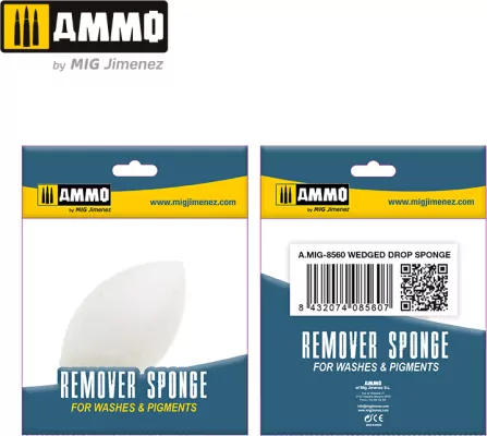 Ammo: Remover Sponge for Washes & Pigments - Wedged Drop Sponge (1)