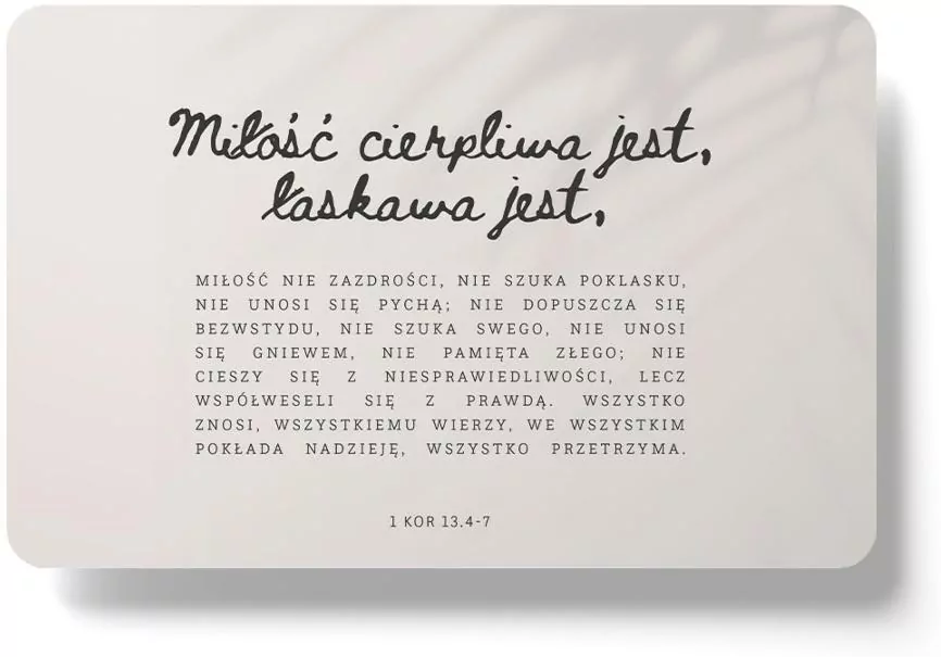 Magnes na lodówkę - Hymn o miłości - tantis.pl