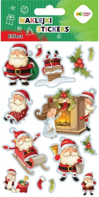 Naklejki Santa 10x20cm HAPPY COLOR - tantis.pl