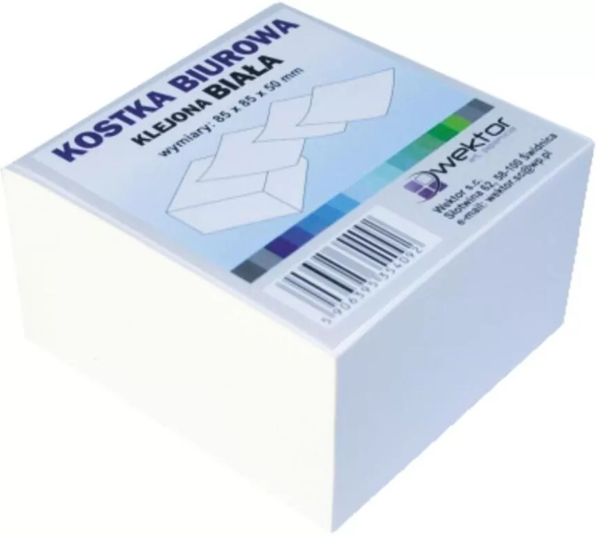 Kostka klejona biała 85x85mm 5cm - tantis.pl