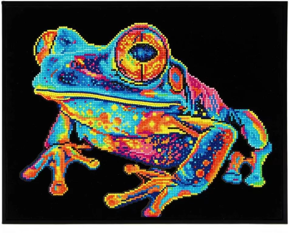 Diamond Dotz - Adults Flocked Neon Tree Frog - tantis.pl