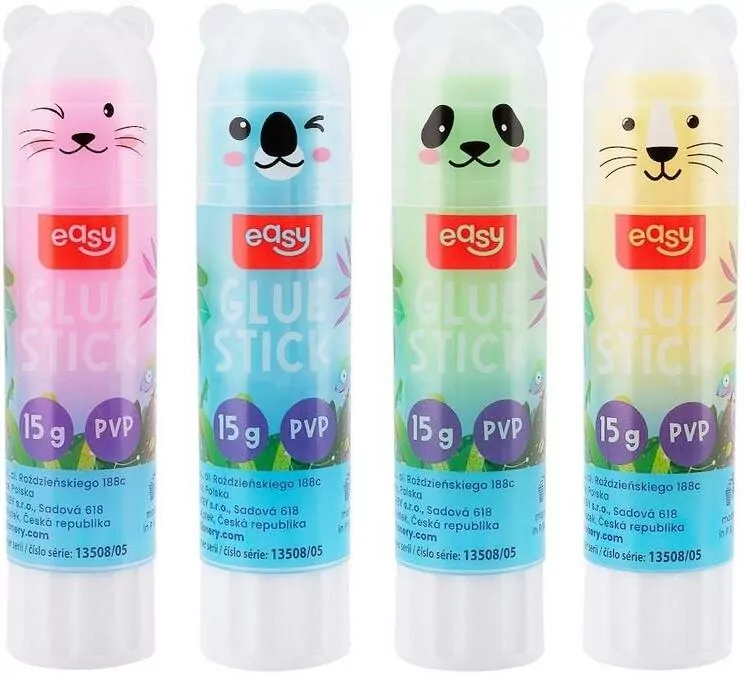 Klej w sztyfcie PVA 15g Zwierzątka. 24 sztuki - tantis.pl