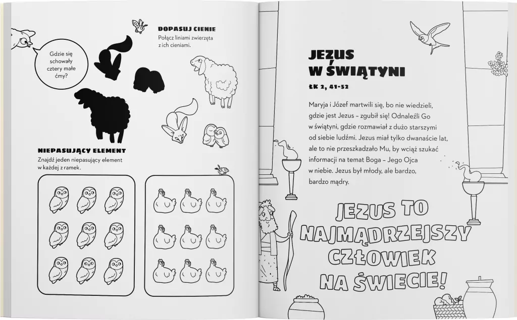 Biblijna wyszukiwanka. Nowy Testament. Książeczka z zabawami - tantis.pl