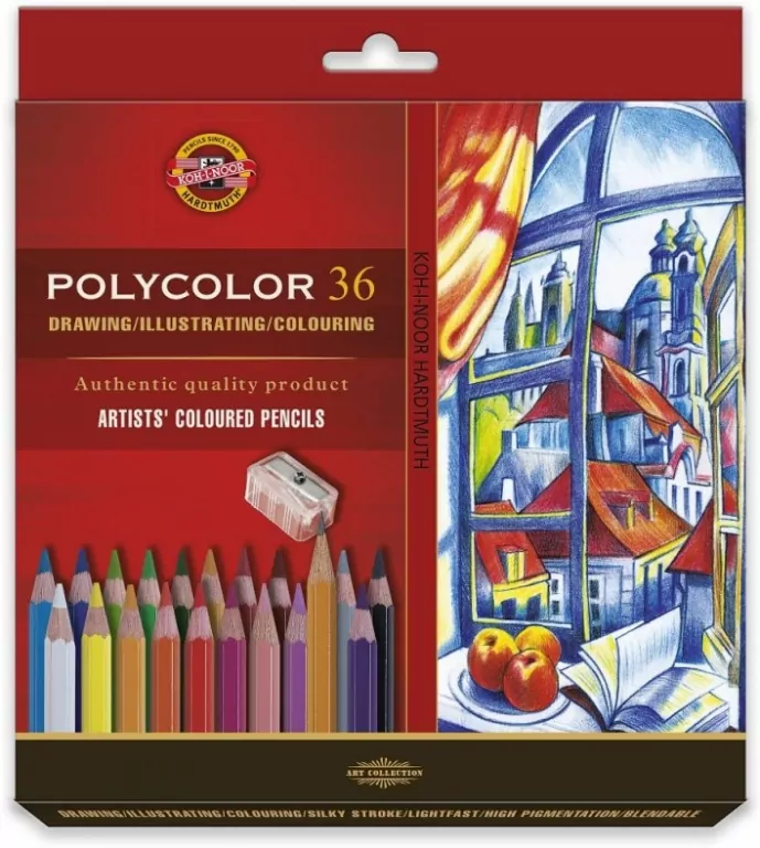 Kredki ołówkowe Polycolor. 36 kolorów - tantis.pl