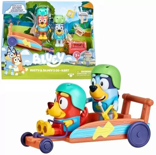 Bluey Pojazd go-kart + dwie figurki 17357 - tantis.pl
