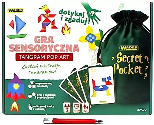 Tangram Pop Art. Gra sensoryczna - tantis.pl