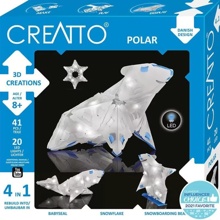 Creatto Świecący Miś Polarny i Przyjaciele - tantis.pl