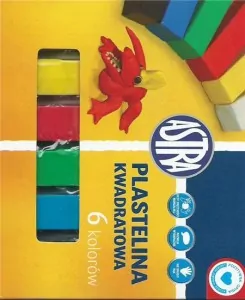 Plastelina kwadratowa. 6 kolorów. - tantis.pl