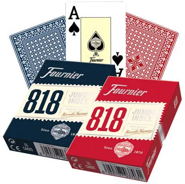 Fournier no 818 - 2 jumbo index red/blue - tantis.pl