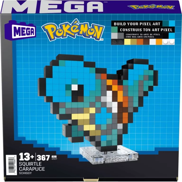 Mega Pokemon. Pixel Squirtle - tantis.pl