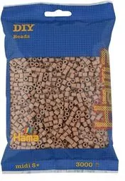 Hama Midi Koraliki w woreczku 3000 jasnobrązowe - tantis.pl