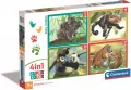 Clementoni. Puzzle 4w1. Super Kolor Baby Cuddles - tantis.pl