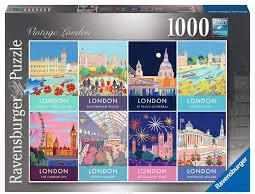 Puzzle 1000 Vintage Londyn - tantis.pl