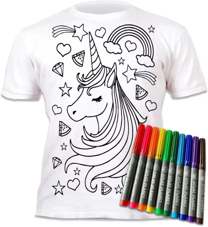 Koszulka do wielokrotnego kolorowania Unicorn 5-6 - tantis.pl