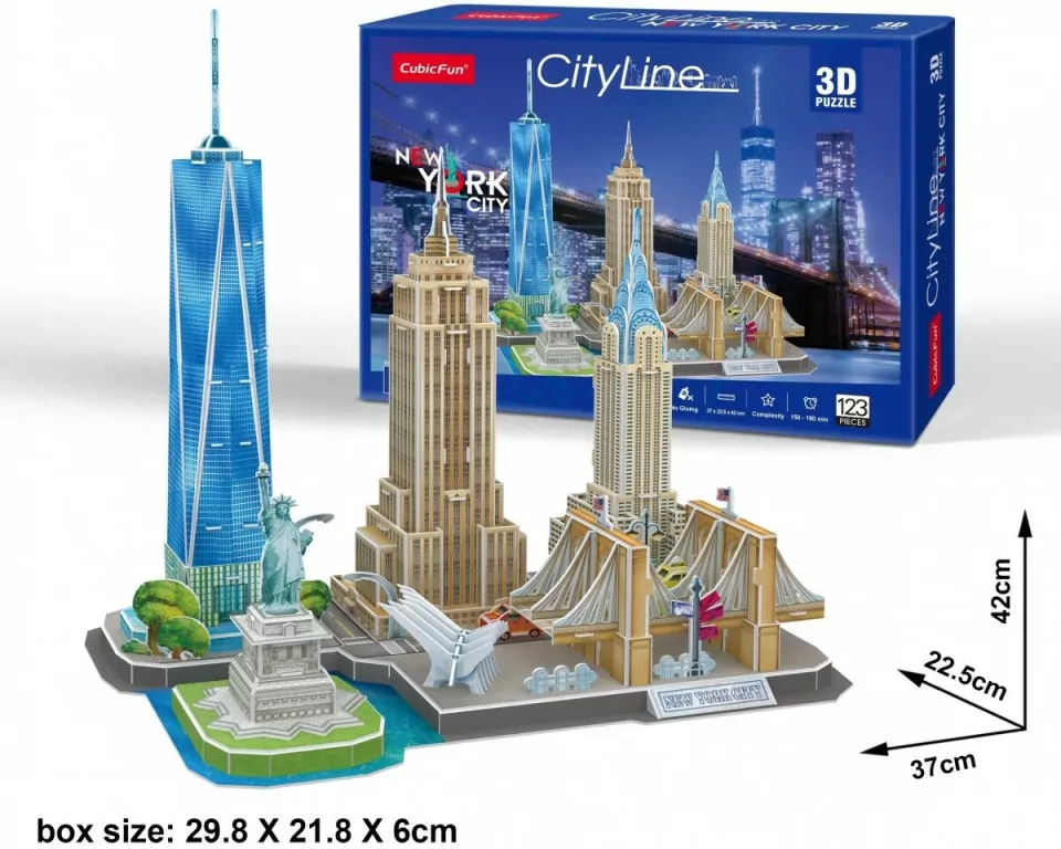Puzzle 3D 123. City Line New York City - tantis.pl