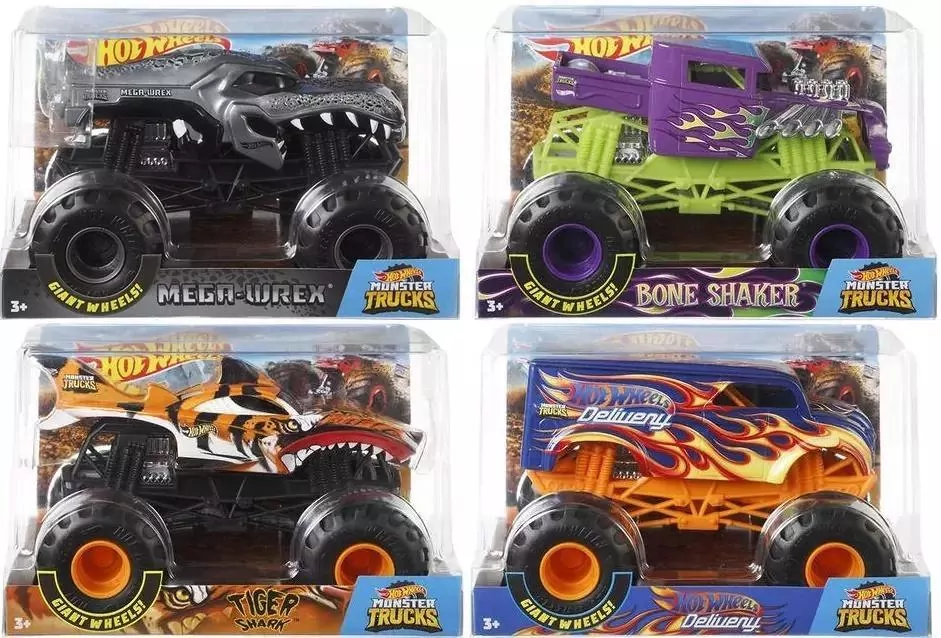 Hot Wheels Monster Trucks Pojazd 1:24 - tantis.pl