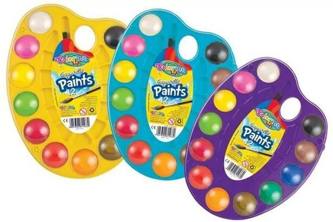 Farby akwarelowe  Colorino Kids paletka 12 kolorów - tantis.pl