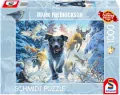 Puzzle PQ 1000 Mark Fredrickson Labrador na śniegu - tantis.pl