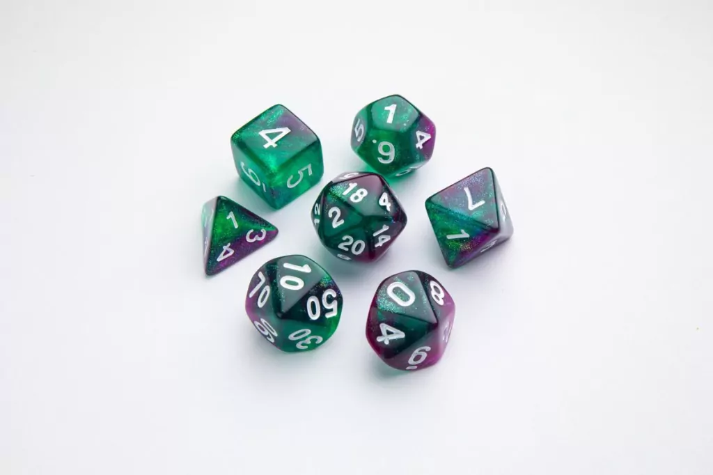 Gamegenic: Galaxy Series - RPG Dice Set - Aurora - tantis.pl