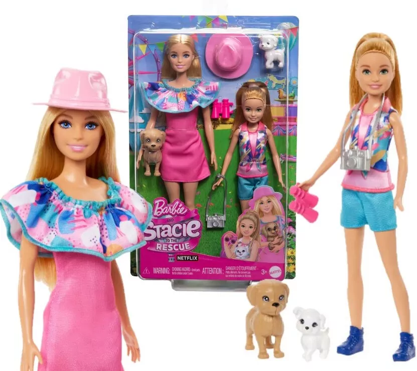 Barbie Stacie i Barbie 2-pak lalek - tantis.pl