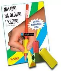 Trójkątne nasadki na ołówki i kredki (10 szt.) - tantis.pl
