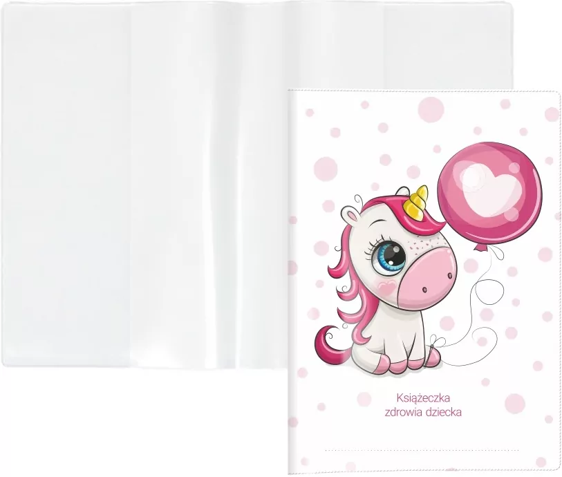 Okładka na książeczkę zdrowia dziecka Jednorożec - tantis.pl