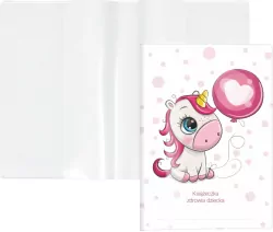 Okładka na książeczkę zdrowia dziecka Jednorożec