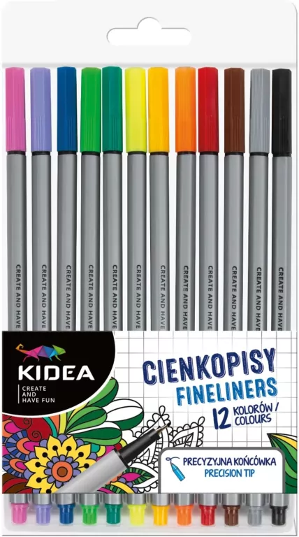 Derform. Cienkopisy, 12 kolorów - tantis.pl