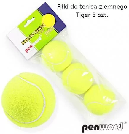 Piłki do tenisa ziemnego Tiger 3szt - tantis.pl