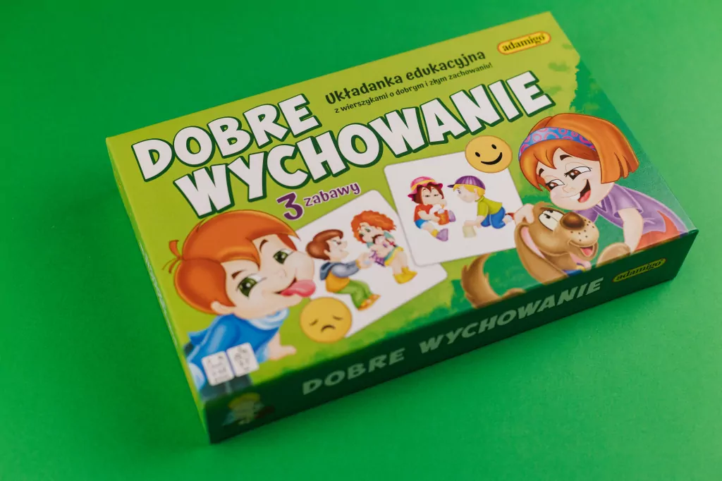 Dobre wychowanie. Układanka edukacyjna z wierszykami i dobrym i złym zachowaniu - tantis.pl