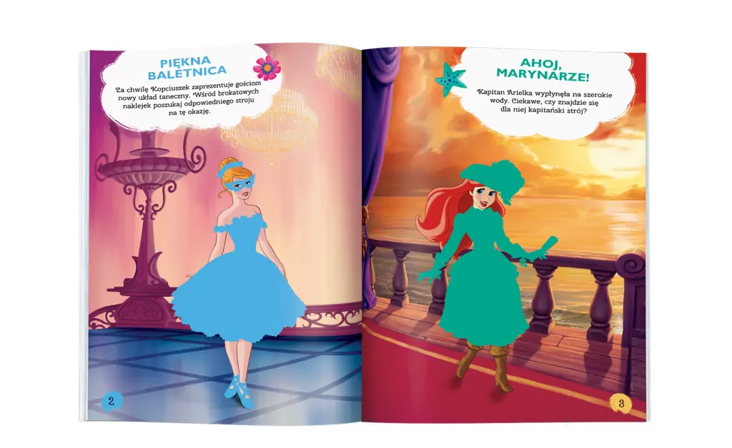 Brokatowe ubieranki. Disney Księżniczka - tantis.pl