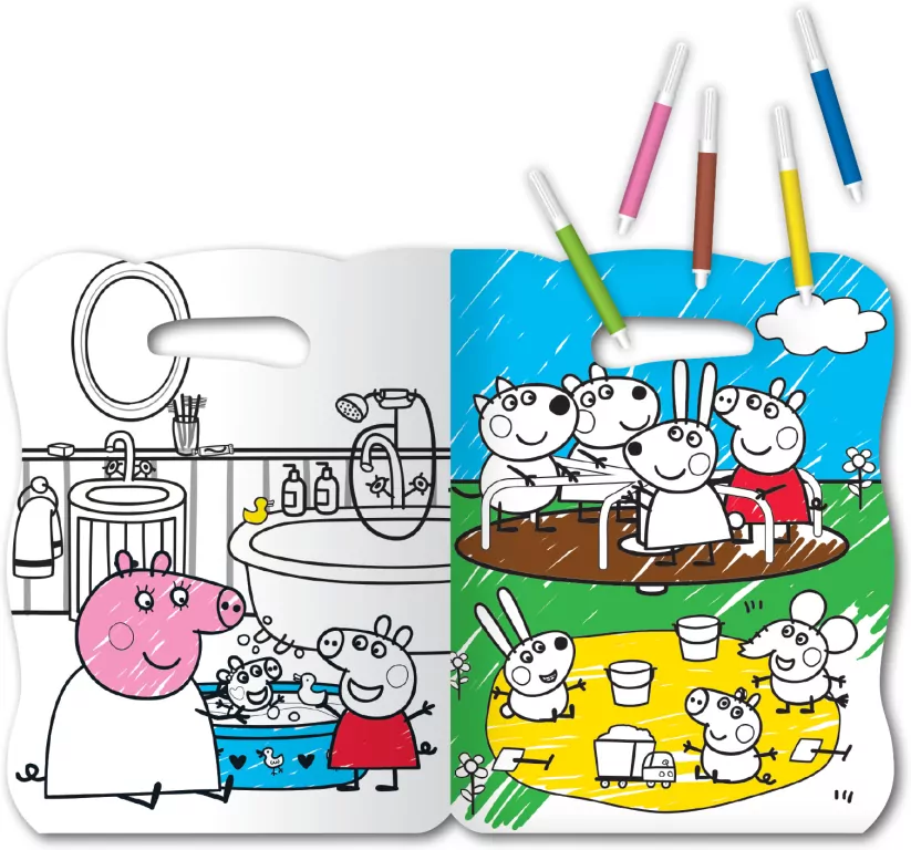 Przyjaciele i rodzinka. Świnka Peppa. Superkolory - tantis.pl