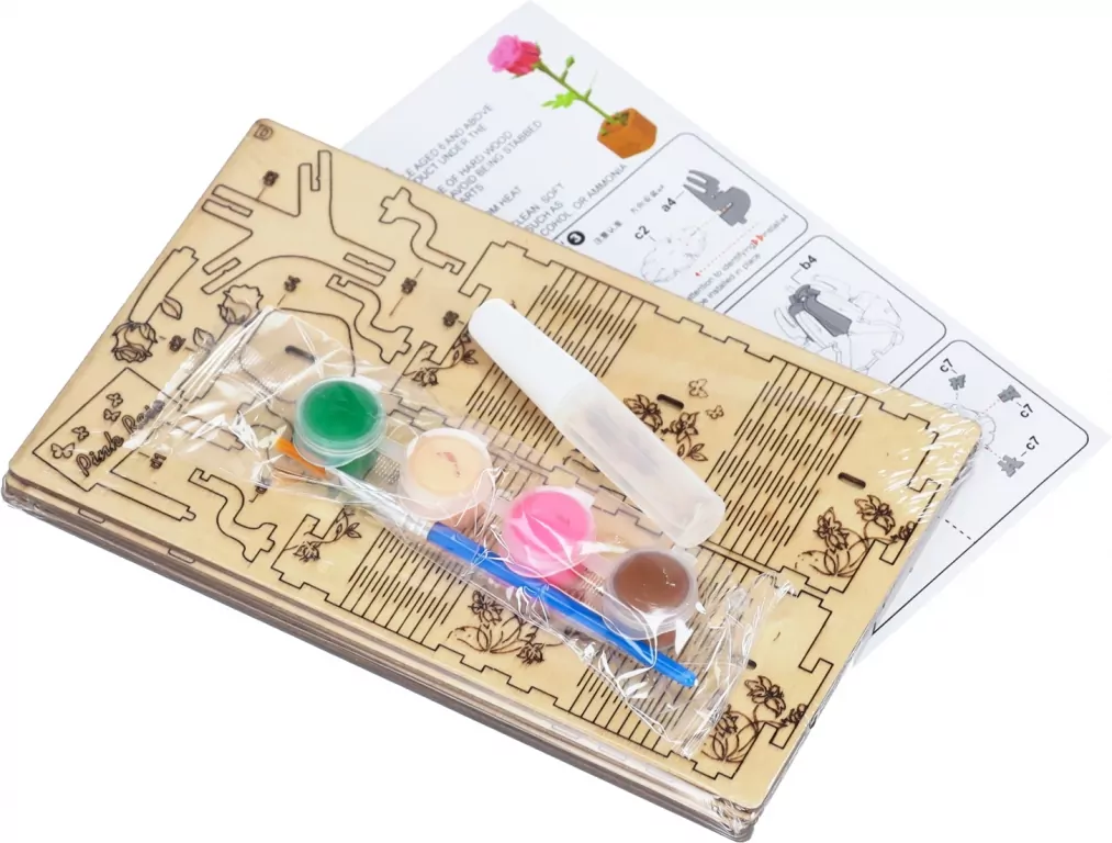 ZEST KREAT PUZZLE DREW 3D ROZA 17X24 MC 12/144 - tantis.pl