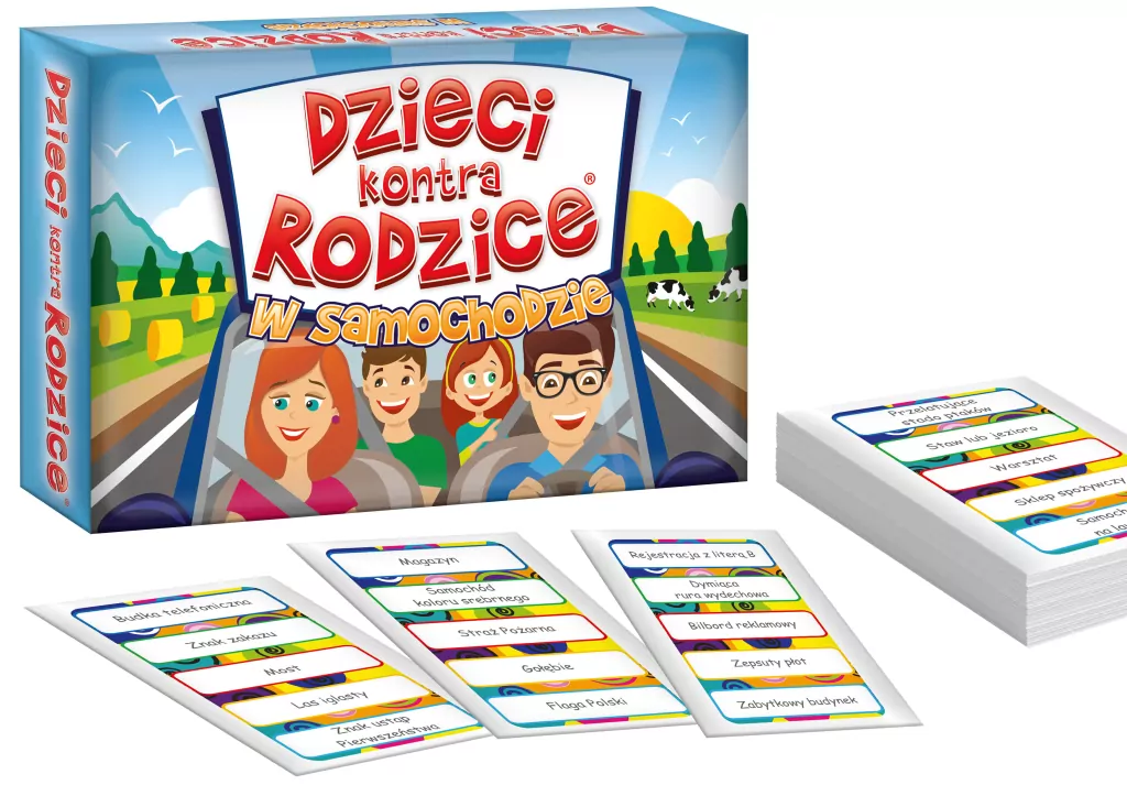 Dzieci kontra rodzice w samochodzie. Gra podróżna - tantis.pl