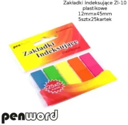 Zakładki indeksujące plastikowe 5x25