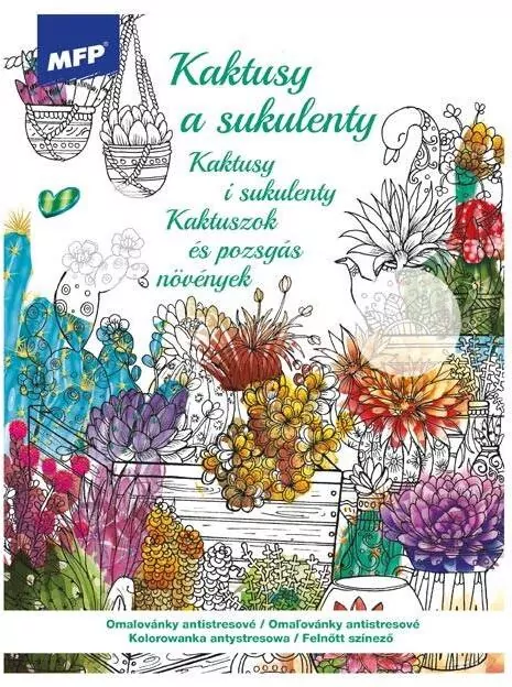 Kolorowanka antystresowa Kaktusy i sukulenty - tantis.pl