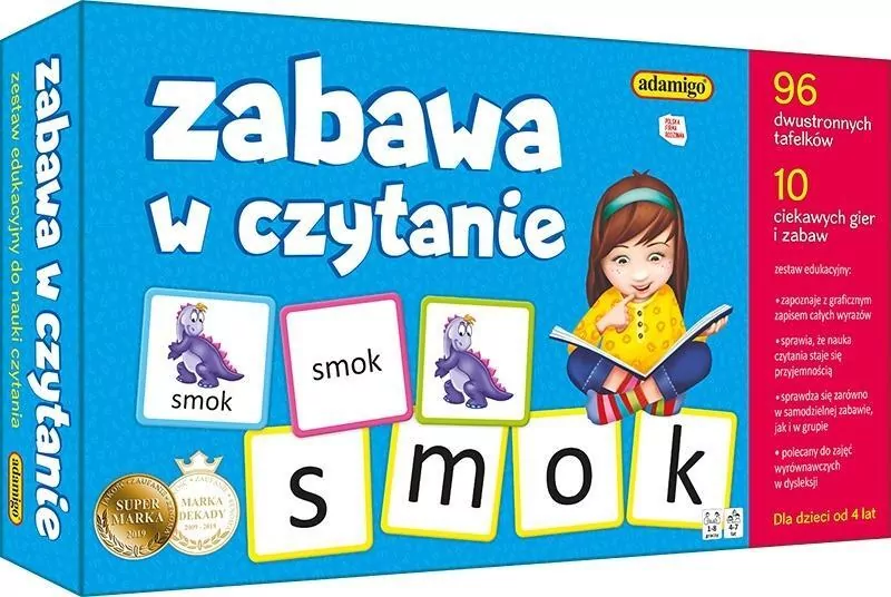 Zabawa w czytanie. Zestaw edukacyjny do nauki czytania - tantis.pl