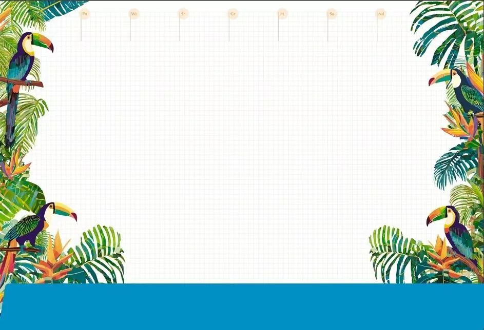 Podkład na biurko notes B3 - tropiki - tantis.pl