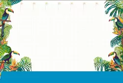 Podkład na biurko notes B3 - tropiki