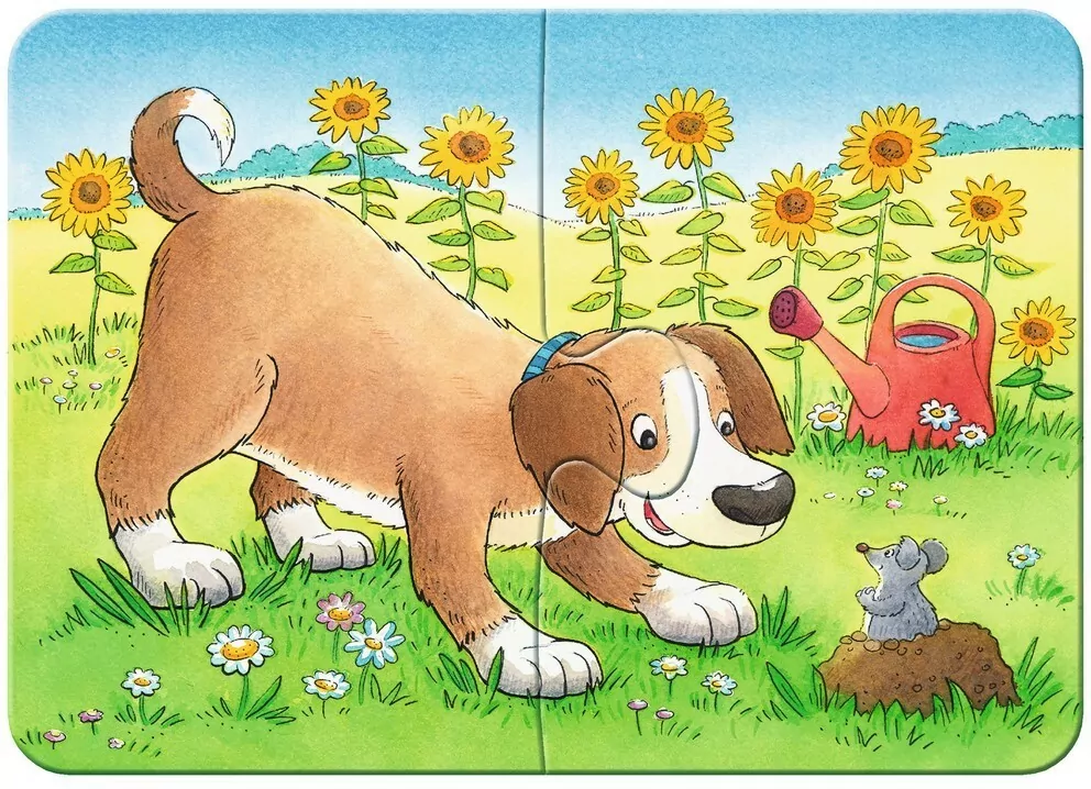 Puzzle 2/4/6/8 Cute Pets - tantis.pl