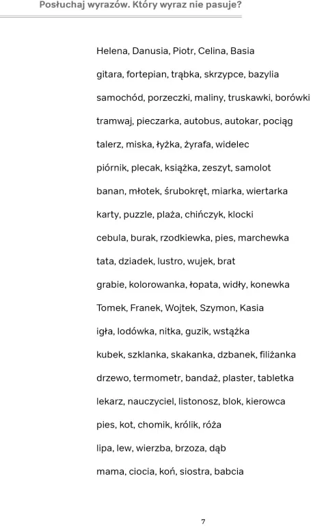Wszystko słyszę! Ćwiczenia - tantis.pl