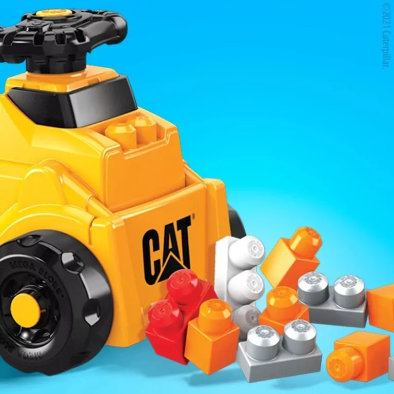 MEGA BLOKS CAT Pojazd jeździk 3w1 + klocki HDJ29 - tantis.pl