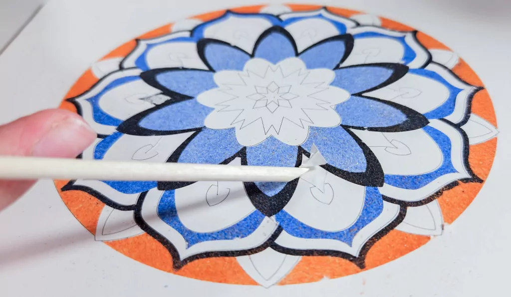 Piaskowe Malowanki Mandala 1 Sand Art - tantis.pl